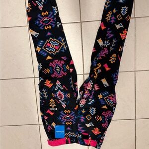 Columbia Black Pants with Pink and Blue Geometric Design